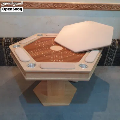 تفصيل طاولات بلوت حسب الطلب و على تصميمك الخاص لون الخشب و القماش الي تبيه للطاولة 3