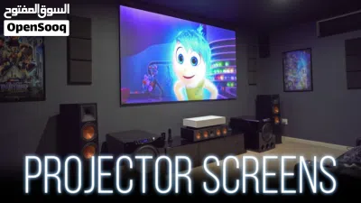 شاشةعرض بروجيكتر بمقاسات مختلفة يدوي او كهربائي او ترايبود Manual or Automatic Projector Screen 2