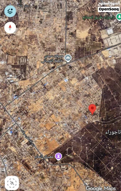 قطعة أرض للبيع في تاجوراء بالقروب من أربعة شوارع الكهرباء مساحتها 2000 متر 3