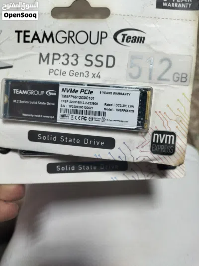 للبيع هاردسك SSD NVMe جديد تماماً متبرشم TeamGroup MP33 أقرأ وصف 3