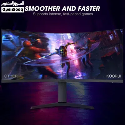 شاشة قيمنج بمواصفات خرافية KOORUI 34E6UC 34 INCH ULTRAWIDE CURVED GAMING MONITOR 165HZ, 1MS WQHD 4