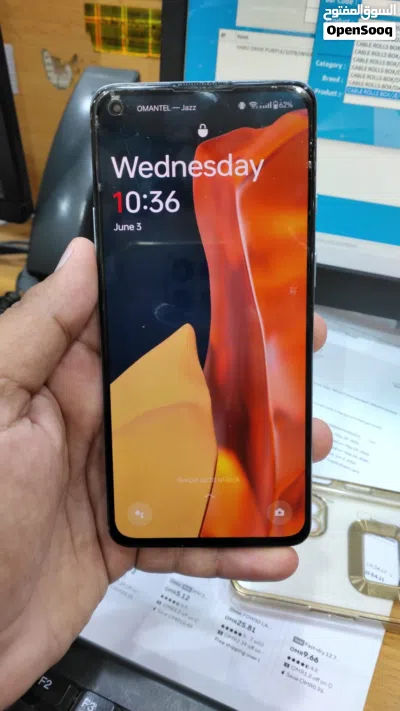 Used OnePlus 9R Mobile Phone, 256GB Storage, Blue Color, Includes Charger 3