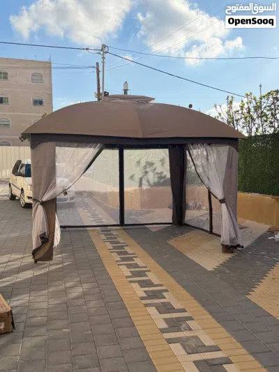 بكج برجولا ووتر بروف 2026 مع ناموسي حوّل حديقتك إلى واحة أحلام مع اقوى برجولا بوزن 50 كيلو حد 3