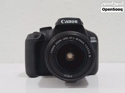 كاميرا كانون EOS4000D في حالة ممتازة مع كامل الملحقات ومع عدسة EFS 18 -55mm 4