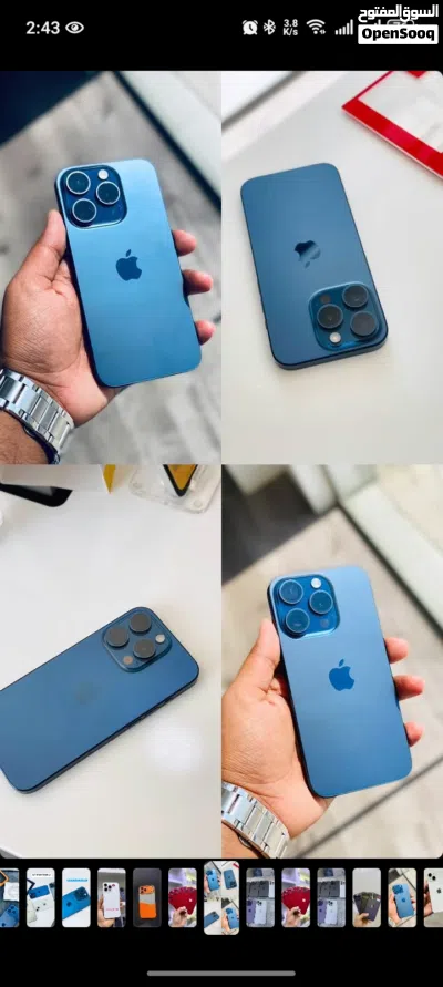 IPhone 15 pro blue 256 gb 2