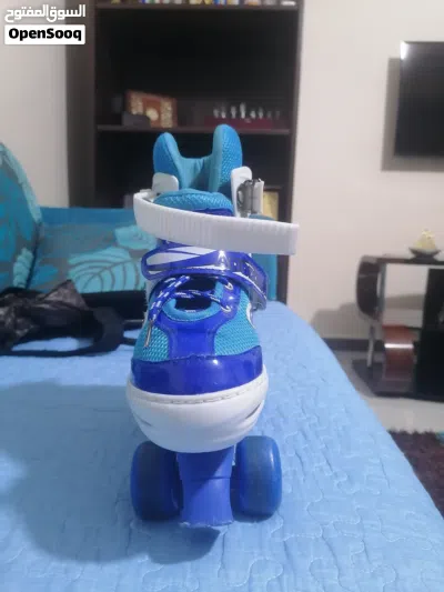 سكيت أطفال لون ازرق وابيض للبيع 3