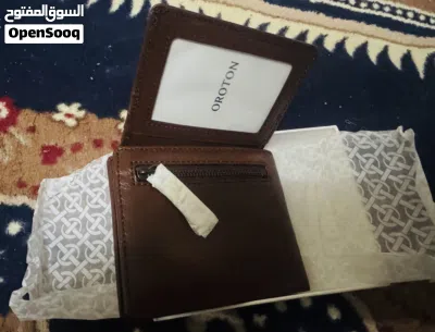 محفظة Oroton أصلية جلد طبيعي جديدة مع العلبة – لون بني شوكولاتي فاخر. 4