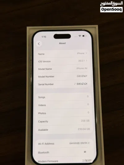 iphone 17 air 256GB barely used like new 2 years warranty 2