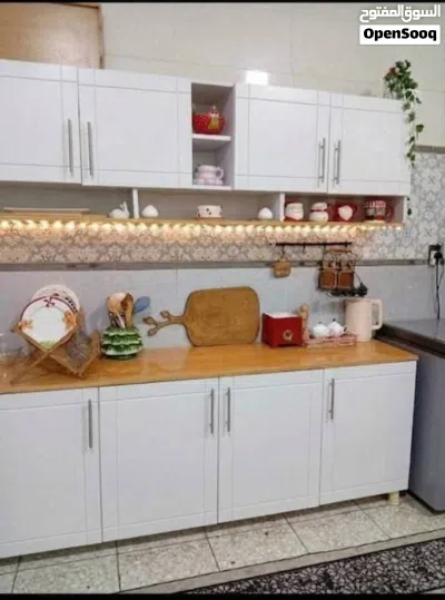 كاونتر وملحق mdf قياس مترين مع سنك مترو20مرمر بسعر 260الف 4