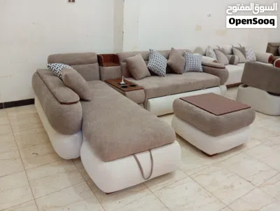ركنة مودرن فاخرة خشب زان بالكامل + قماش مستورد تصميم يخطف الأنظار 3