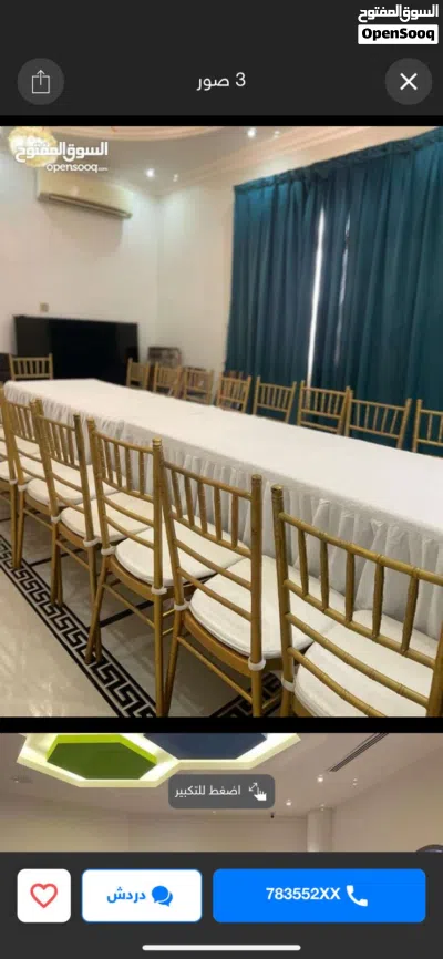 Chairs and tables for rental 4