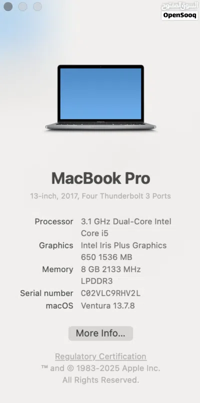 MacBook Pro 2017 4