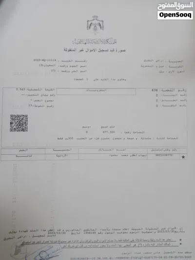 قطعة ارض داخل مشروع الروابي عين والمعمرية حوض المخيزن 4