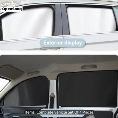 4pcs Magnetic Auto Abat Vent-Double-Sided Shading Privacy Roller Shutter Design 2