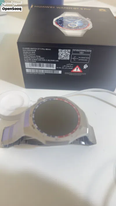 للبيع ساعة Huawei Watch GT 5 Pro 46mm Titanium الأصلية بحالة ممتازة 3