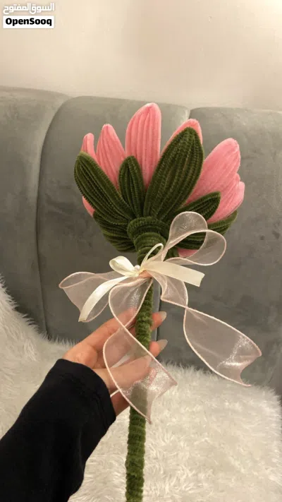 ورده مخمل صناعه يدويه 2