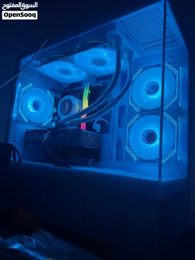 ستب PC *5060*جيمينج للبيع كامل شاشتين مع جهاز وطاولة وكرسي جيمينج بالكامل 3