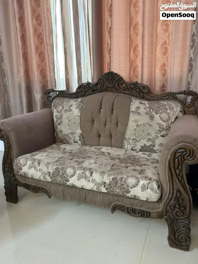 طقم كنب 7 مقاعد زان مصري حفر 2