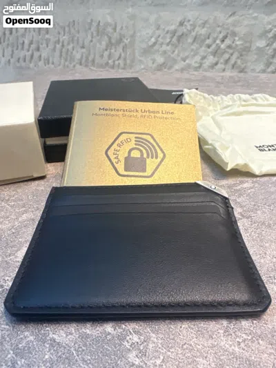 محفظه وقلم وحامله بطاقات نوعيه Mont Blanc 2