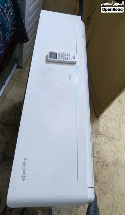 مكيف 2طن TCL فل انفيرتر شغال وبحالة جيدة جدا غاز محبوس داخل الجهاز مع 4متر مواسير السعر 240دينار 2