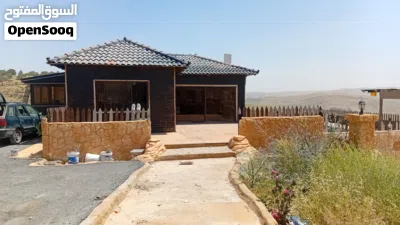 مررعه 4 دونم مرتفعه فيها شاليه كوخ 3