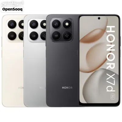 HONOR X7d 4G المعالج: SD 685 4G الرام: 8+8 Turbo التخزين: 256g البطارية: 6500mAh 35W بسعر حرق 4