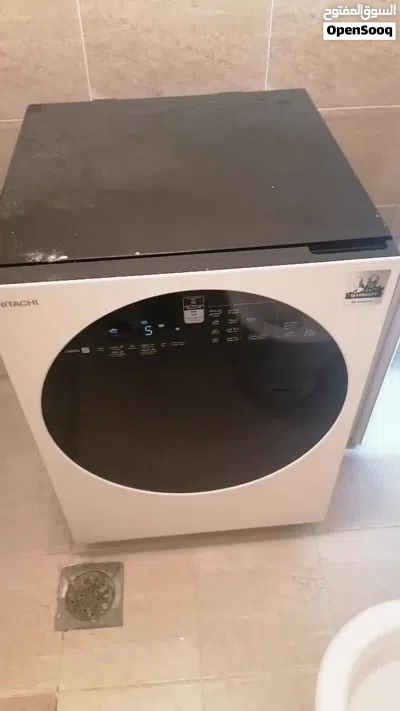للبيع غسالة هيتاشي أوتوماتيك فيها مشكله الدرام Hitachi automatic front-load washing machine, 12 kg 3
