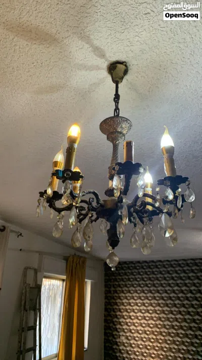 طقم ثريات نحاس صب ثقال للبيع 3