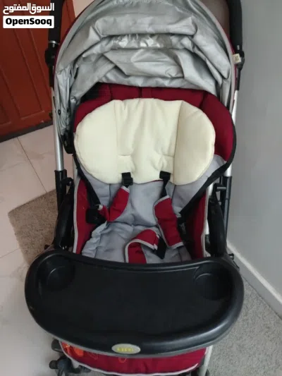 كرسي طعام اطفال وعربه اطفال وهزاز وكرسي سياره بسعر مناسب Baby high chair, baby rocker, and car seat 4
