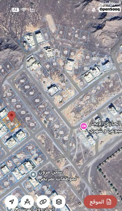 ارضين شبك مساحه 1200 في كروكي واحد 2