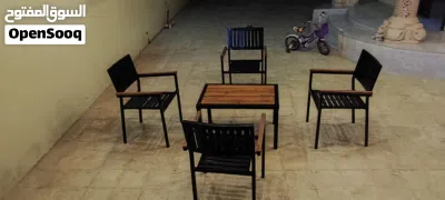 كراسي خارجي من الخشب والحديد 3