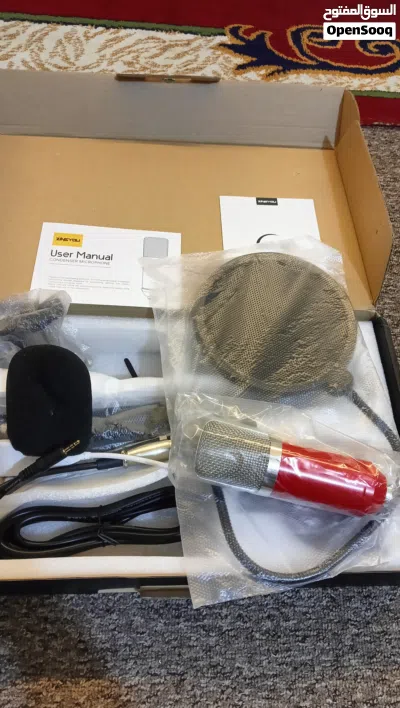 مجموعة مايكروفون ZINGYOU ZY-007 المكثف (Condenser) الاحترافي الأصلي باللون الأحمر المميز 3