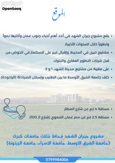 مشروع جيران الشهد قطع اراضي مميزة تنظيم سكن ج منطقة فلل بين اسكان الصيادلة والطنيب قرب مسجد نايفة 3