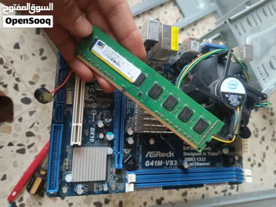 قطع كومبيوتر هارد + باور +لوحه + رام + كيس بالقطه او مع بعض 3