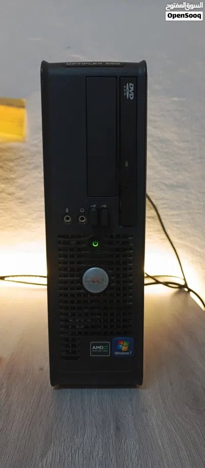 كمبيوتر Dell OPTIPLEX 580 سليم مناسب للدراسه والتصفح مع شاشه 180 درجه مع كامل وصلاته 3