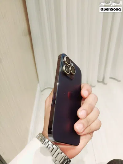 iPhone 14 Pro لون بنفسجي خبش يبرا لا كرت التلفون بدون اي عيوب من قدام الحوش تاخده وقلب وين تبي 3