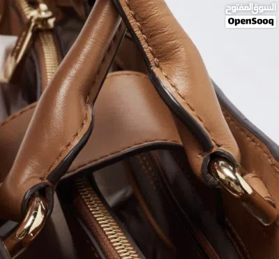 Michael Kors Beige/Tan Signature Coated Canvas and Leather Gramercy. Tote 3