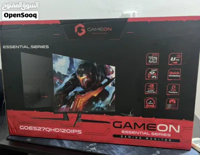 شاشة gameon gaming monitor 2k QHD 120hz نضيفه جداً لدرجة متفرق بينها وبين الجديدة 4