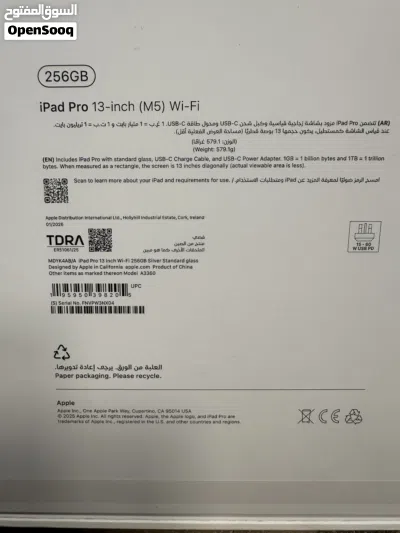 iPad Pro /m5 /13 inch /256 2