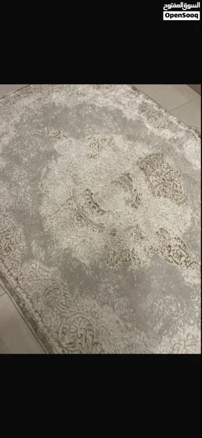 سجاده لون بيج مقاس 150x220 cm ناعمه جديده 4