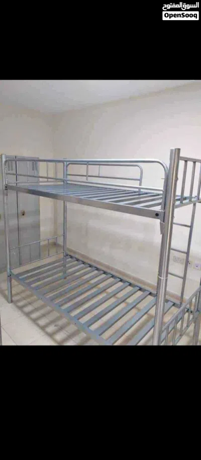 Bunk Beds Silver Colour Heavy Duty Light Usage 2