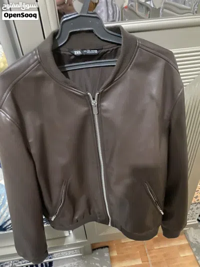 جاكيت جلد Zara original / size L 2