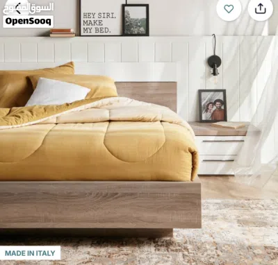 غرفة نوم Home Centre Dublin King مقاس 180×200 تشمل السرير + 2 كومود + وحدة أدراج (Dresser) 6 أدراج 3