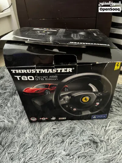 عجلة تحكم لبلاي ستيشن 4 وبلاي ستيشن 5 فيراري T80 تراست ماستر 488GTB اصدار 2