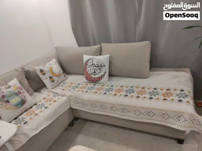 طقم كنب كورنر مع تخزين نضيف للبيع 2