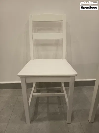 IKEA NÄSINGE Table,and 4 piece chair white, 130x80 cm. 3