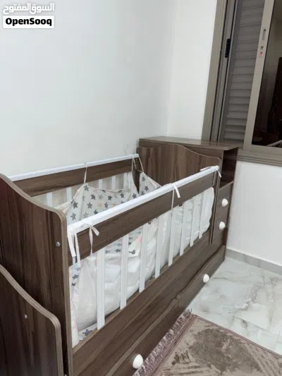 سرير اطفال خشب لاتيه ممتاز 2