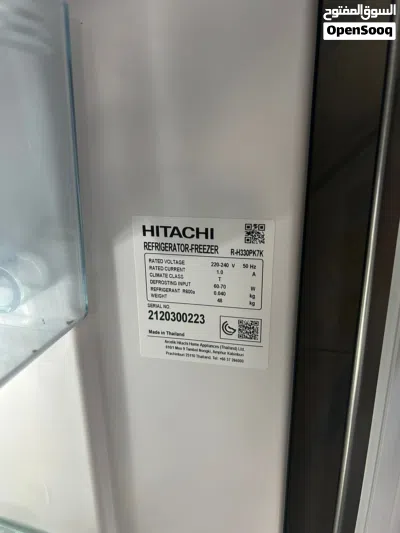 Hitchi refrigerator new like condition made in Thailand ، ثلاجة هيتاشي نظيفة صنع تايلند 2