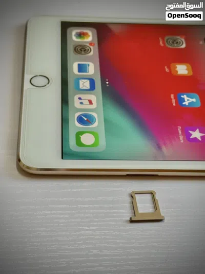 للبيع أيباد ميني 4 / Ipad mini 4/ ذهبي مع سيم كارد بحالة ممتازة 3