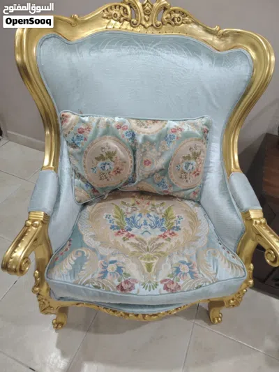 طقم كنب مذهب ... وقطعة كنب اخرى 3
